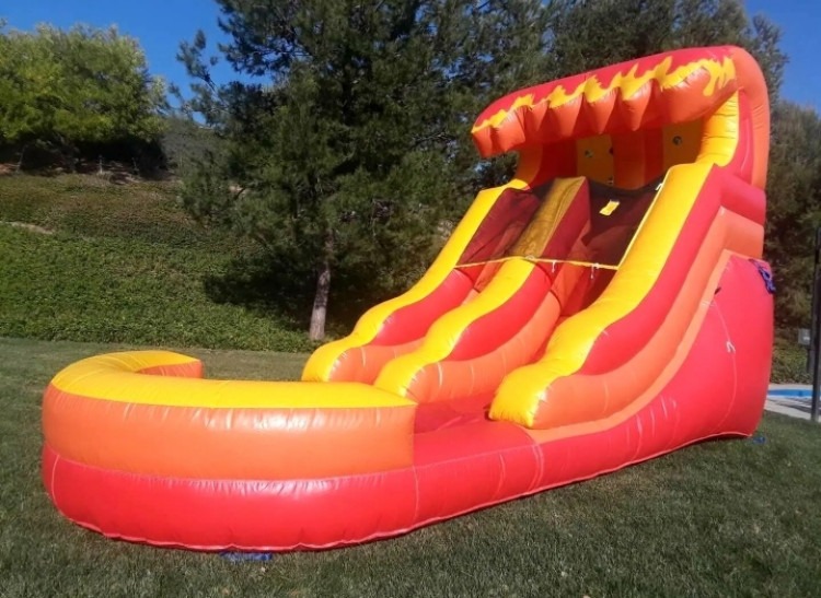 Book 12ft Red Lava Inflatable (Dry) Slide