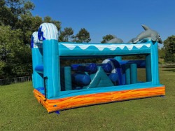 ba90e6a3c9f6b682f6799d79489cf577 1718546391 1 50 FT Beach Adventure Dual Lane Obstacle Course Waterslide