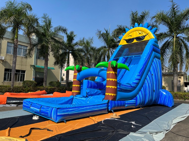 18ft The Sun DROP Water Slide (Wet)