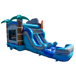 good20vibes20combo205 1739823956 Good Vibes Bounce House Combo with 2 Slides (DRY)